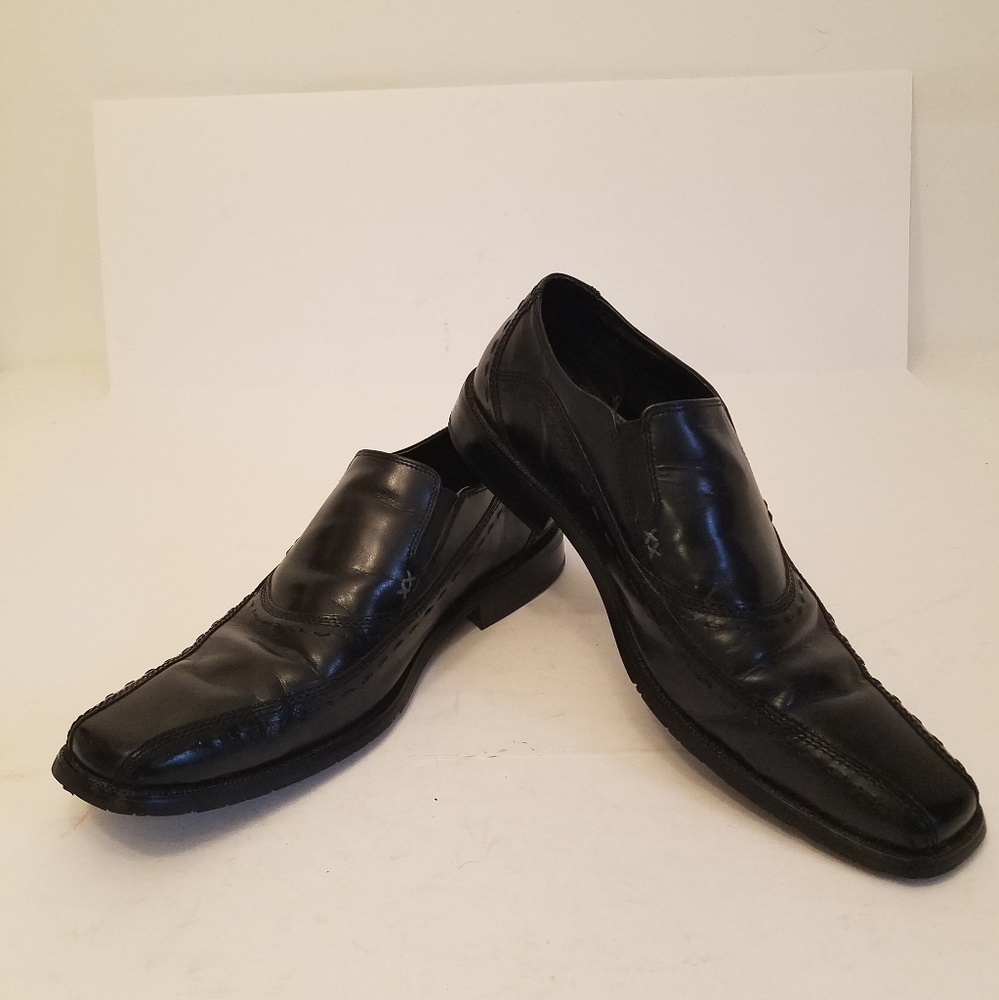 Nunn Bush NXXT Men's Slip on Dress Shoes Size 12 Leather Upper Black